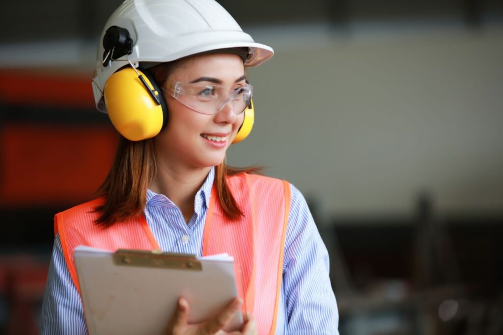 This woman knows the 3 benefits of wearing prescription safety glasses